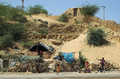 Jaisalmer, slumsy na granicach miasta