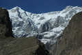Karimabad, Ultar Peak (7388m), widok z fortu Baltit