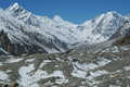 Herrligkoffer Basecamp, widok na poludnie